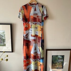 Into the City Mesh Maxi Dress Peppermayo